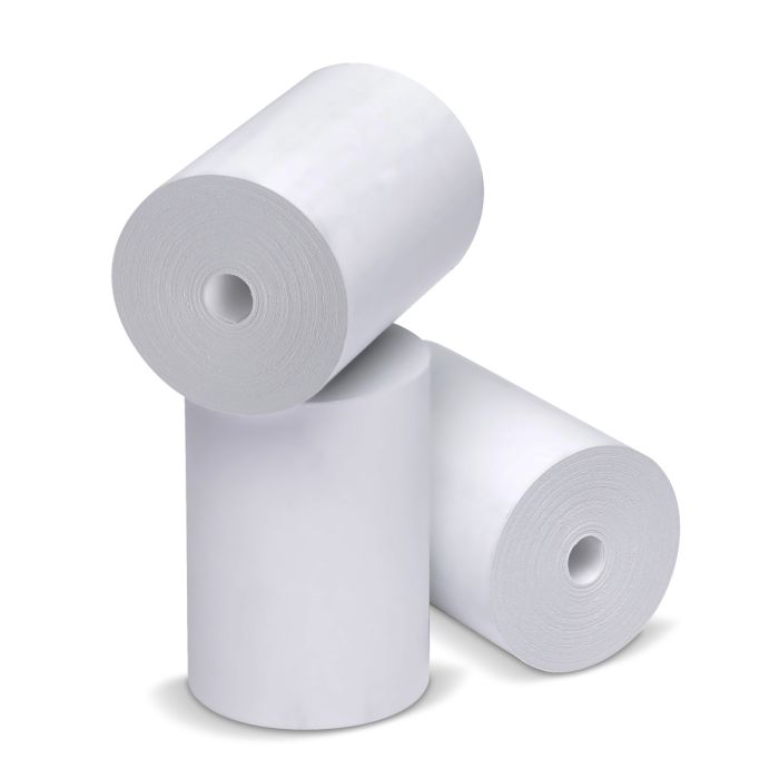 2.25 in x 75 ft Coreless Thermal Paper, 2.1 Mil, 50 Per CTN