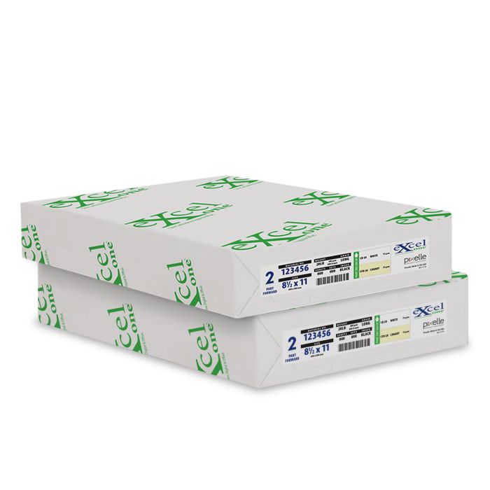 8.5 in x 11 in 2-Ply Carbonless Collated Sheets Paper, W/C
